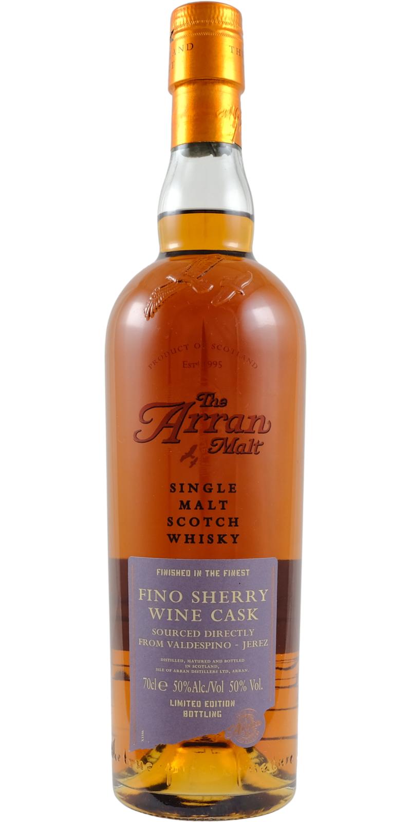 Arran Single Cask Fino Sherry Finish