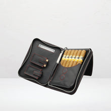 Adorini Zigarrenetui Echtleder rotes Garn