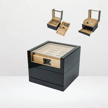 Humidor Carbon Finish mit Acryltop - 200