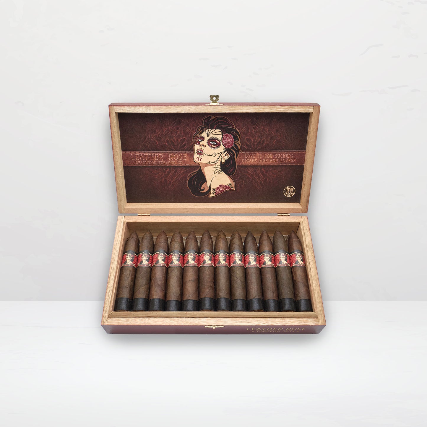Deadwood Cigars Leather Rose Torpedo