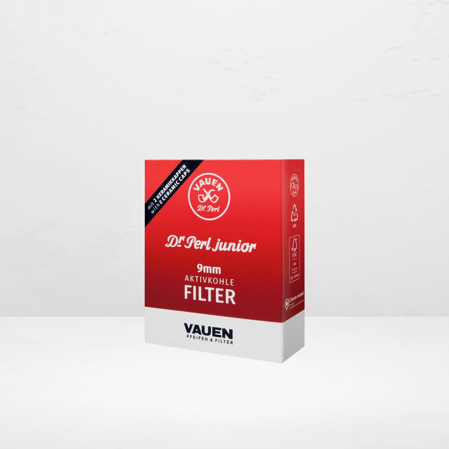 Vauen Dr Pearl junior Pfeifenfilter 9mm 180x