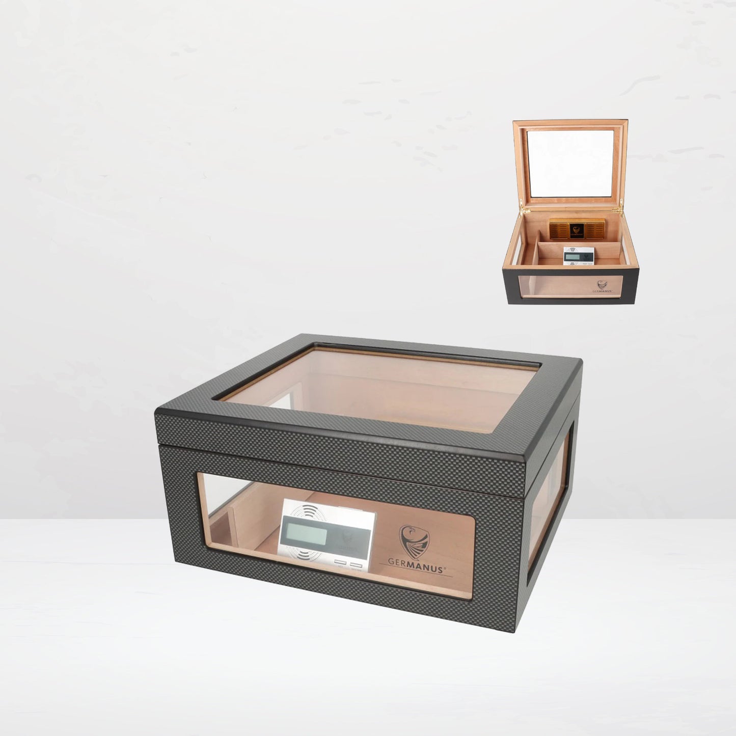 GERMANUS Humidor Truhe Oro Karbon - 208