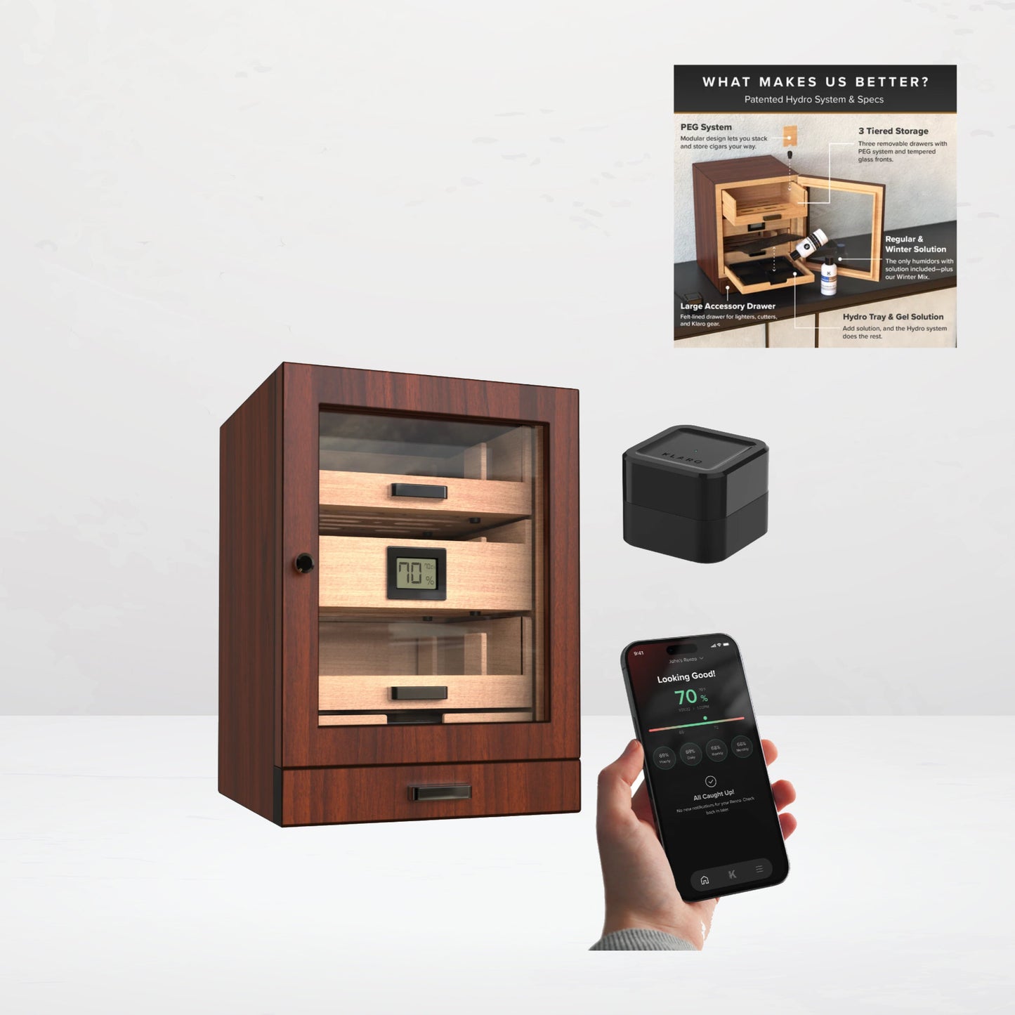Klaro Luca 60-80 zigarren Humidor