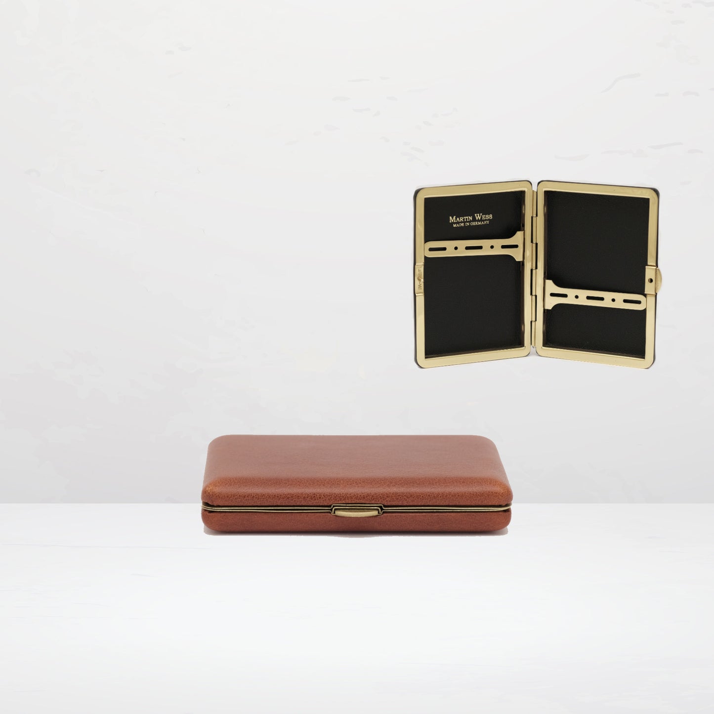 Martin Wess Zigaretten Etui Braun