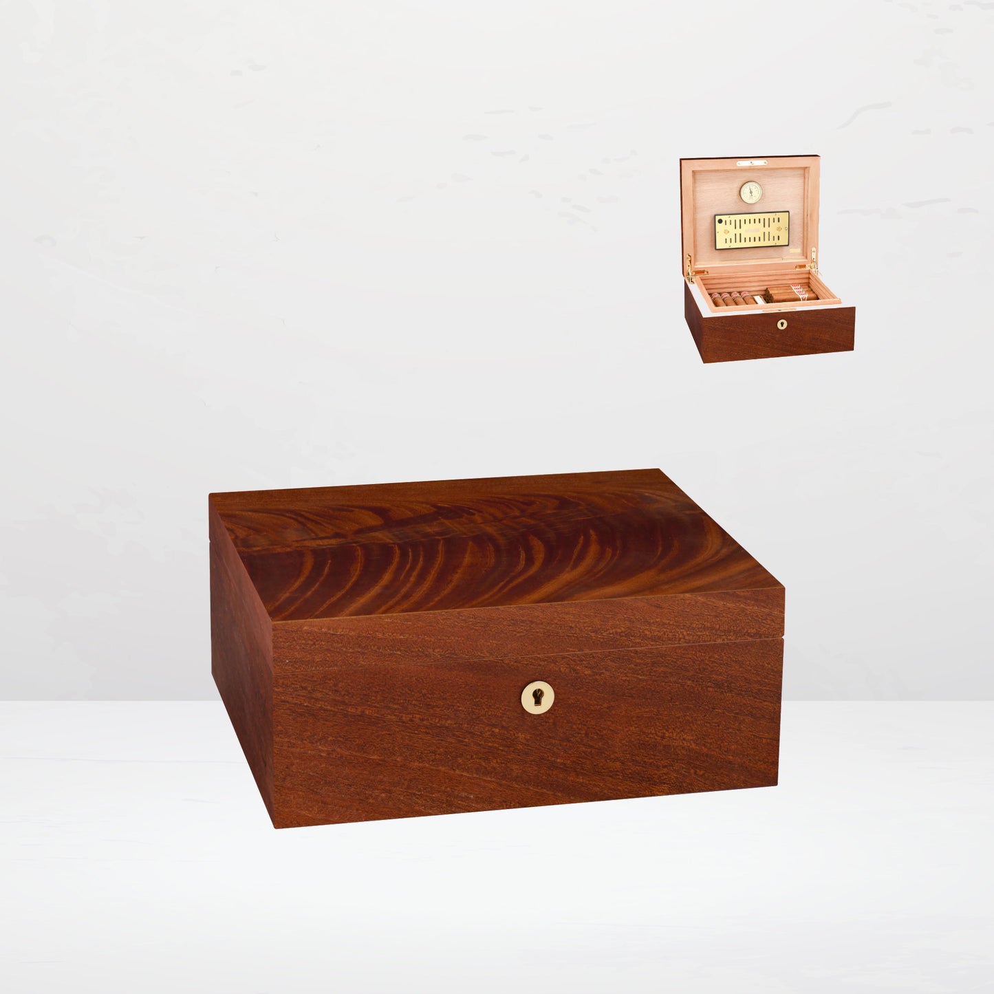 Adorini Humidor Siena Mahagoni Medium Deluxe - 34