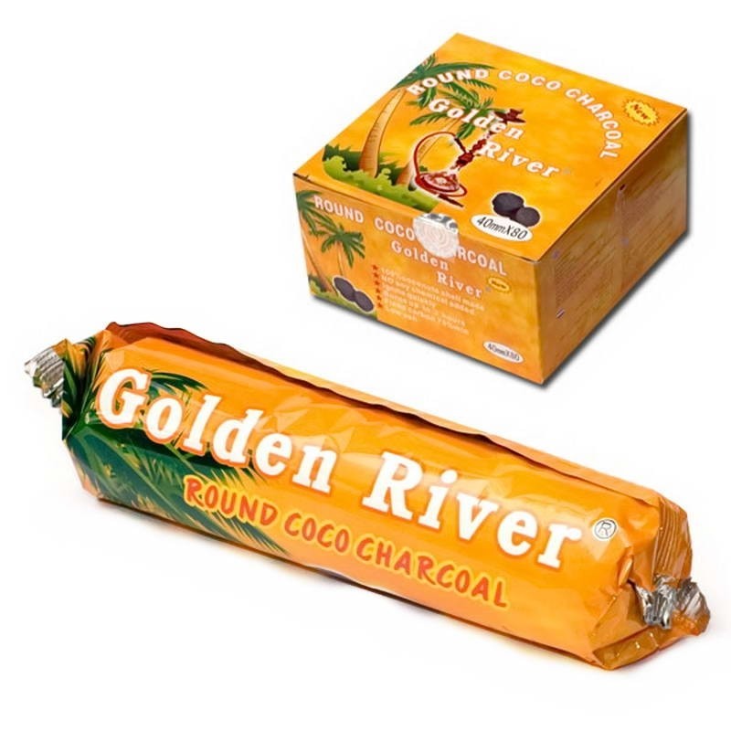 Golden River Coco Kohle 40mm 10er
