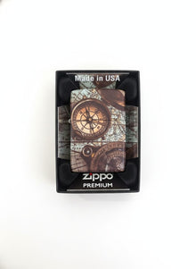 Zippo  Kompass Motiv