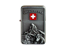 Zorro Benzinfeuerzeug Switzerland chrom